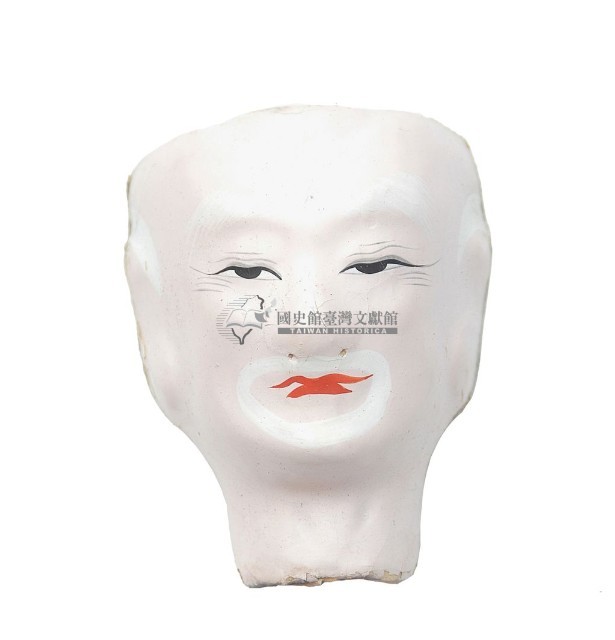 紙紮人臉孔紙糊面具藏品圖，第2張