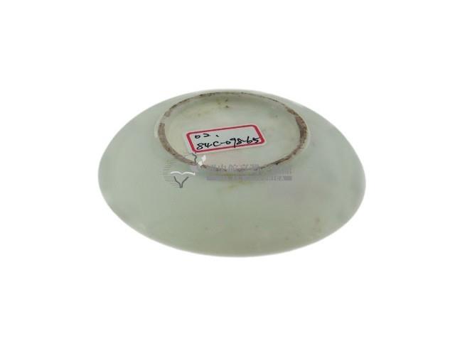 彩繪題詩花草洞石紋瓷碟藏品圖，第2張