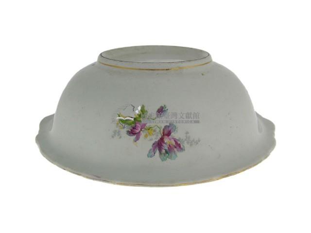 彩繪印花紋折枝花卉墩式碗、白瓷盤（多組）藏品圖，第2張