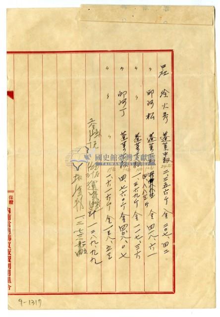 昭和15年內埔信用購買販賣利用組合給邱從德籾代精算書藏品圖，第2張