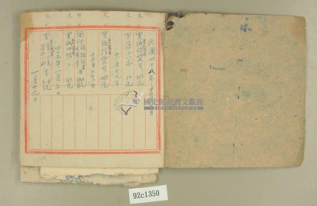 民國四十九年元和宮慶神福醮雜費簿藏品圖，第2張