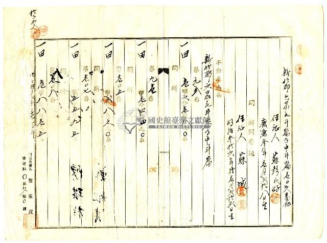 大正十四年蘇維淇之土地共有權買賣登記保證書藏品圖，第2張