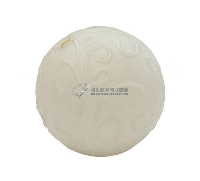 白色不規則線紋圓形玻璃燈罩藏品圖，第2張