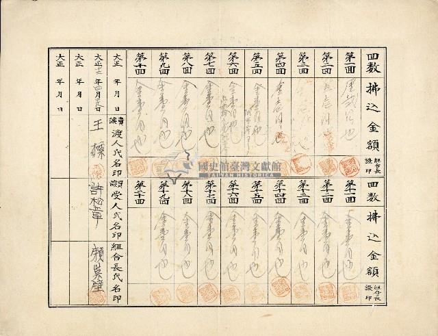 有限責任金包里信用組合給王標之證券藏品圖，第2張