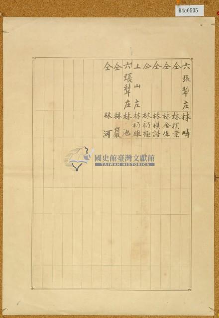 明治三十九年共業土地臺帳謄本藏品圖，第2張