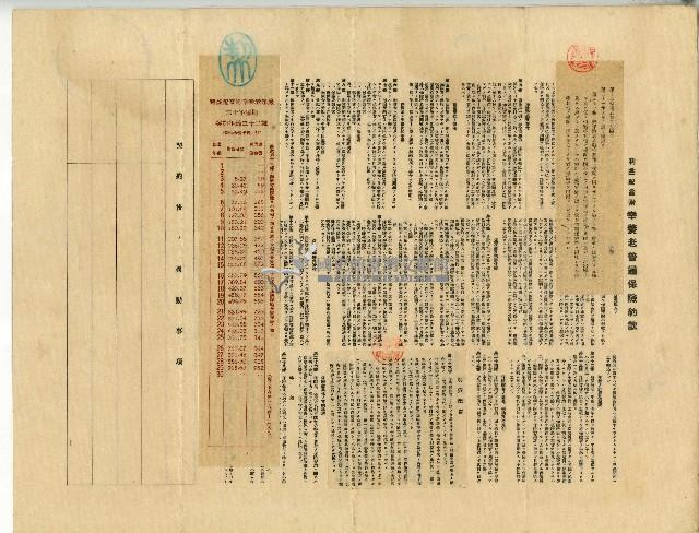 昭和十八年陳炎火生命保險證券藏品圖，第2張