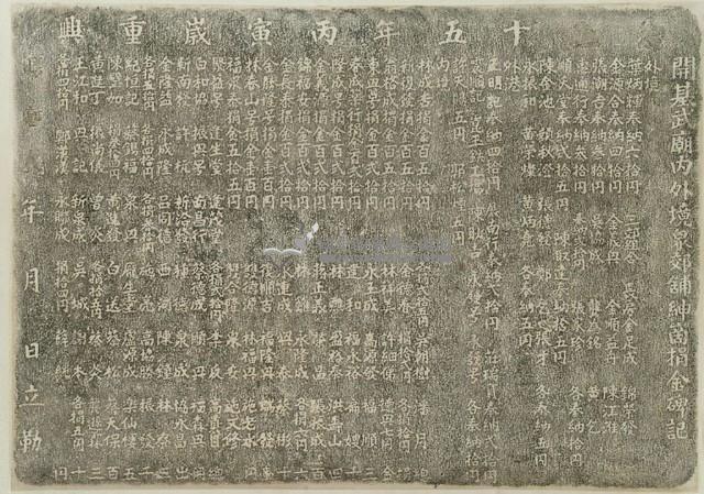 開基武廟內外境眾郊舖紳商捐金碑記拓本藏品圖，第2張