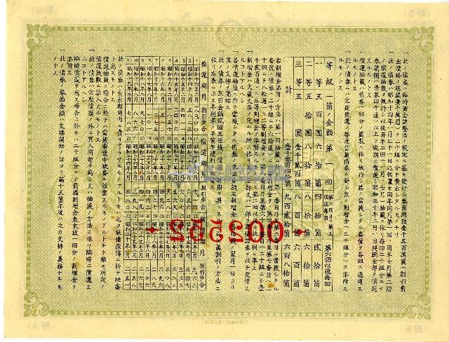 昭和十三年日本勸業銀行發行支那事變貯蓄債券藏品圖，第2張