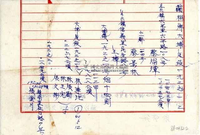 土地承租紀錄草稿藏品圖，第2張