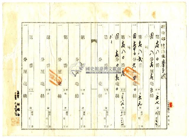 昭和十二年陳琪祥至新竹支部進行所有者住所變更登記藏品圖，第2張