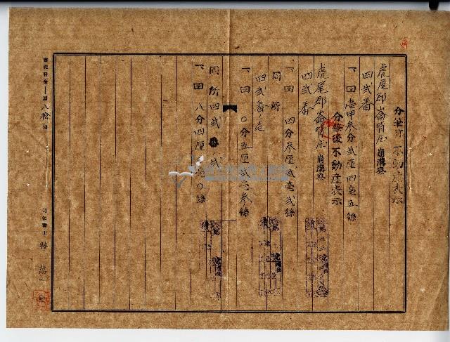 昭和十九年廖溫義土地分筆登記申請書副本藏品圖，第2張