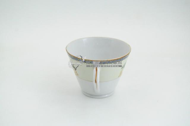 醬口五彩貼花折枝花卉紋咖啡杯藏品圖，第2張