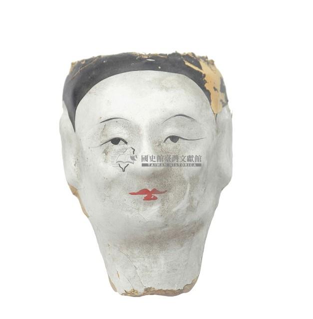 紙紮人臉孔紙糊面具藏品圖，第2張