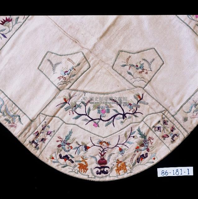 白色壽字刺繡肚兜藏品圖，第2張