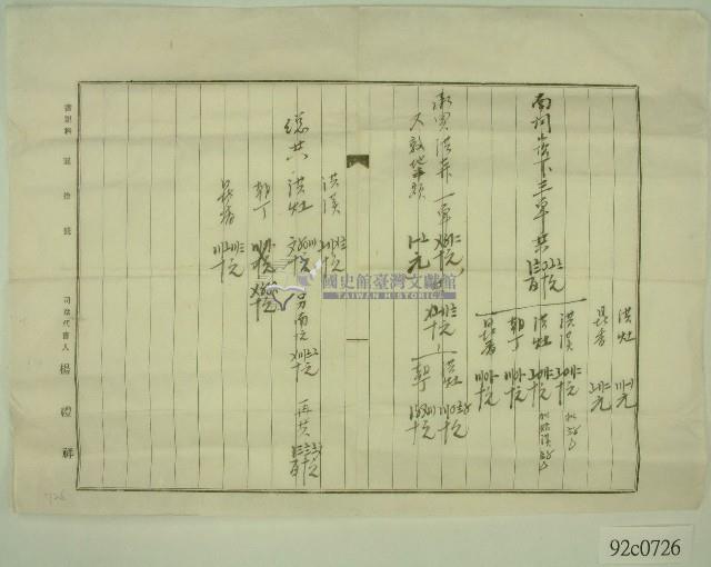 昭和二年 一九二七 范洪灶等人後期地租單藏品圖，第2張