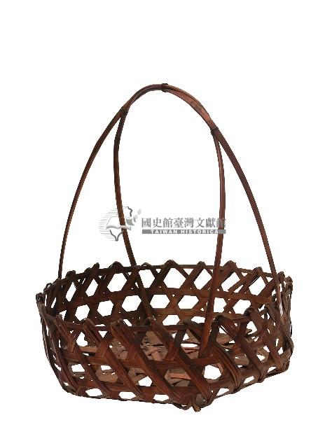 雙編織提把竹編提籃藏品圖，第2張