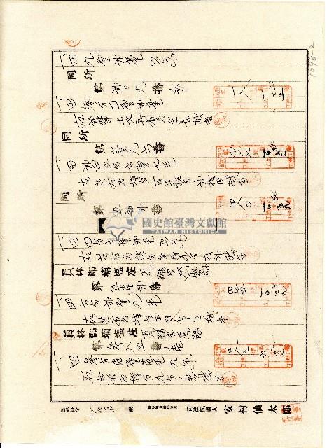 昭和五年借用人施丁印致金主連河土地持分抵當權設定金錢借用證書藏品圖，第2張
