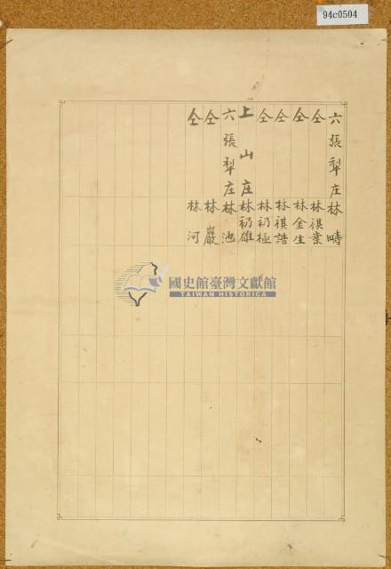 明治三十九年共業土地臺帳謄本藏品圖，第2張