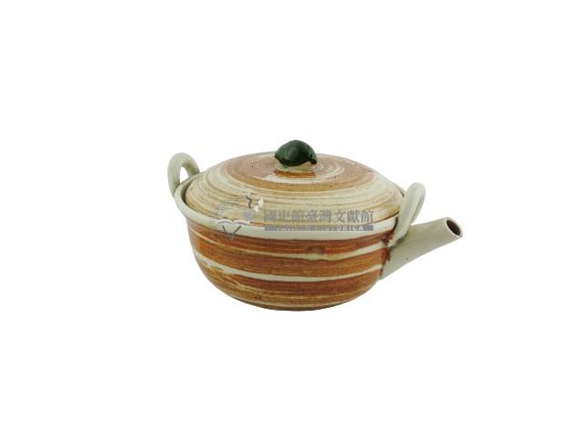 褐釉蓋碗壺藏品圖，第2張