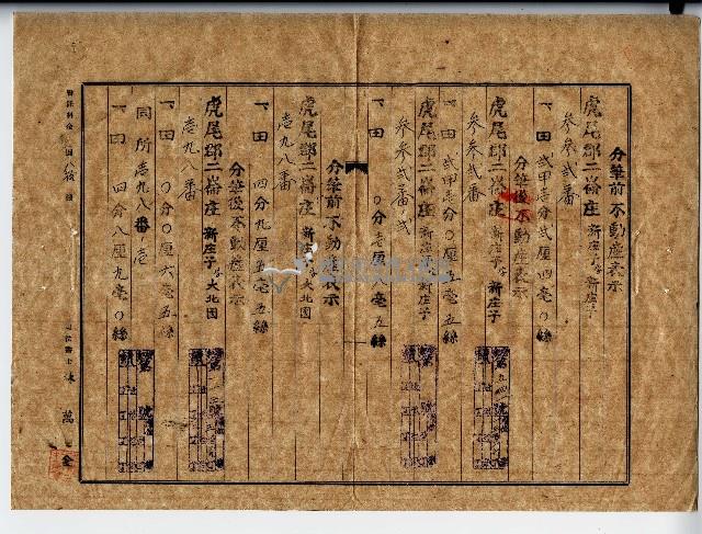 昭和十九年廖溫義土地分筆登記申請書副本藏品圖，第2張