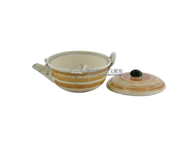褐釉蓋碗壺藏品圖，第2張