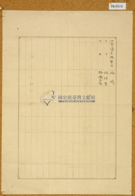 明治三十六年共業土地臺帳謄本藏品圖，第2張