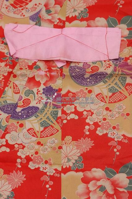 紅色花卉紋和服藏品圖，第2張