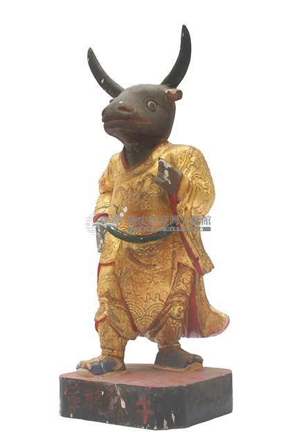 木雕牛頭將軍像藏品圖，第2張