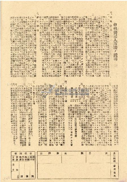 民國三十五年王殷鑒台灣省土地關係人繳驗憑証申報書藏品圖，第2張