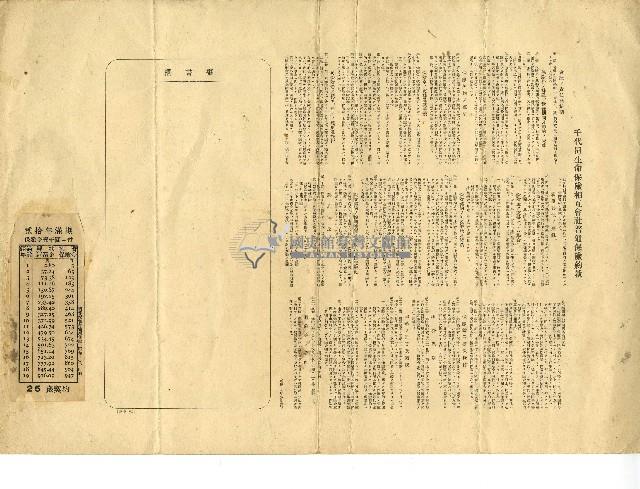 昭和十八年陳晏湘保險證券藏品圖，第2張