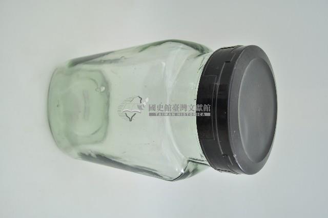 黑色塑膠蓋短頸透明玻璃罐藏品圖，第2張