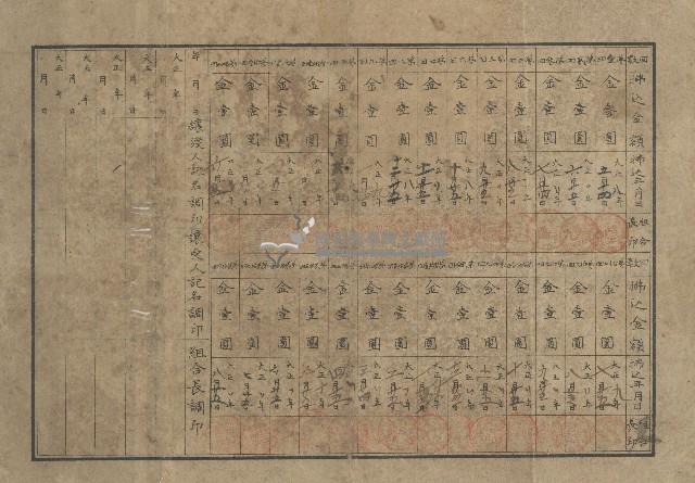 大正八年黃銀盤出資有限責任下見口信用組合證券領收證藏品圖，第2張