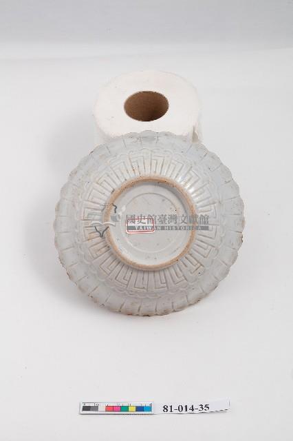 釉上彩山水樓臺紋蓮瓣型缽藏品圖，第2張