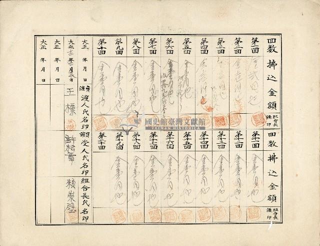 有限責任金包里信用組合給王標之證券藏品圖，第2張