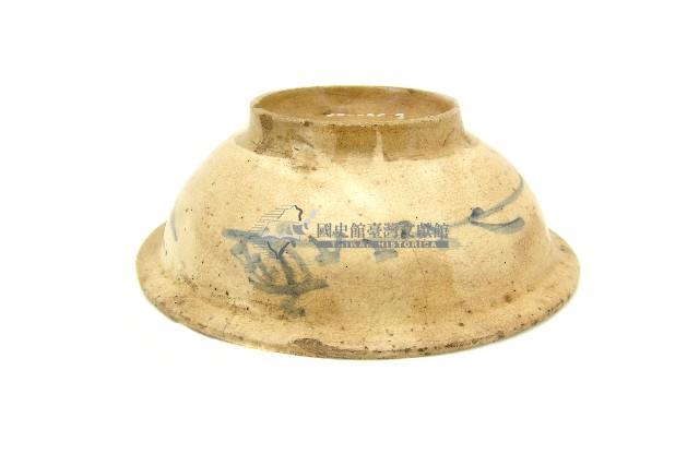 黃釉寫意紋大陶碗藏品圖，第2張