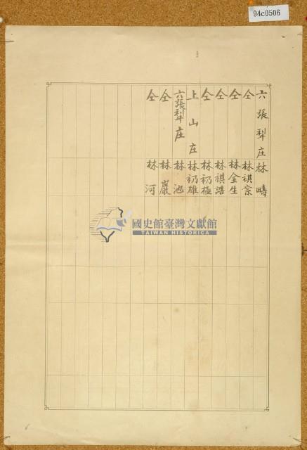 明治三十九年共業土地臺帳謄本藏品圖，第2張