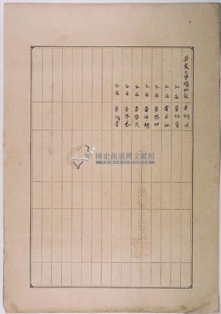 明治三十六年共業土地臺帳謄本藏品圖，第2張