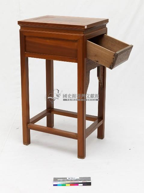 木製附抽屜太師椅茶几藏品圖，第2張