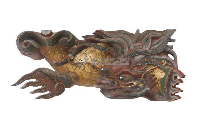 木雕鰲魚一對藏品圖，第2張