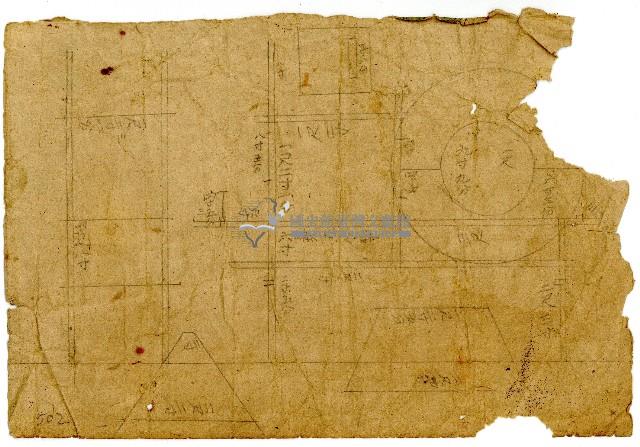 日本地圖局部及面積圖之殘件藏品圖，第2張