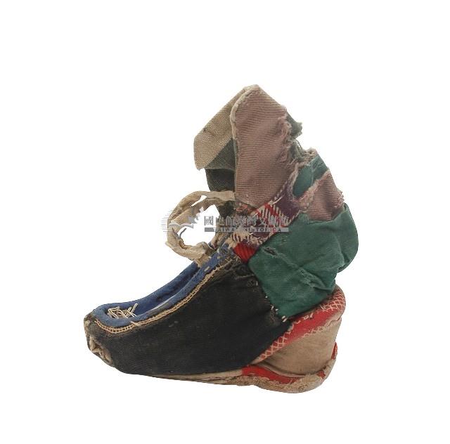 多色拼布加高式三寸金蓮一對藏品圖，第2張