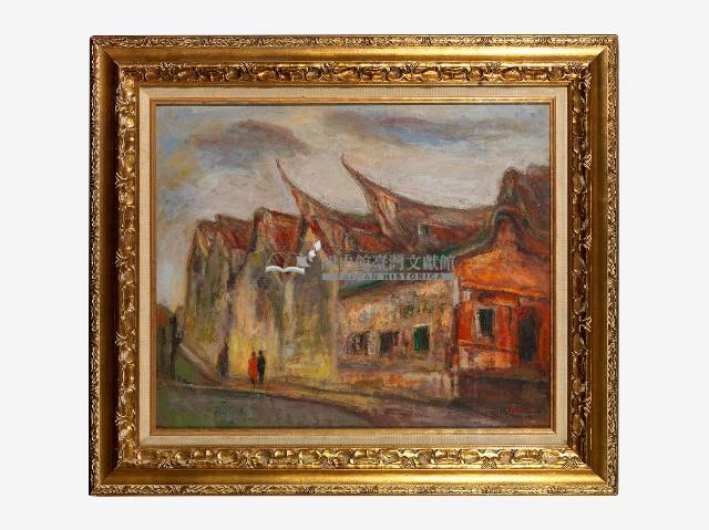 黃照芳所作之澎湖古蹟油畫藏品圖，第2張