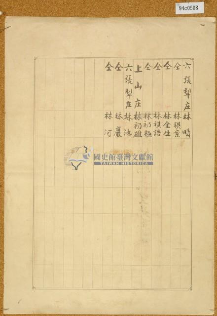 明治三十九年共業土地臺帳謄本藏品圖，第2張