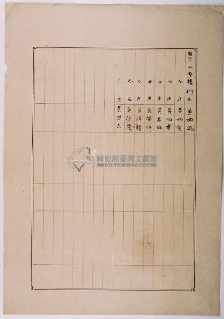 明治三十六年共業土地臺帳謄本藏品圖，第2張