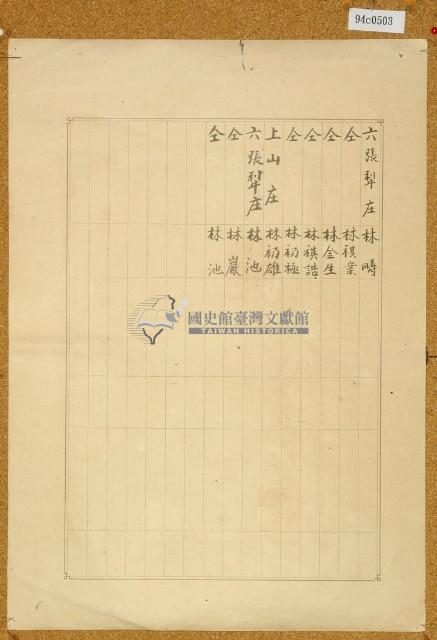 明治三十九年共業土地臺帳謄本藏品圖，第2張