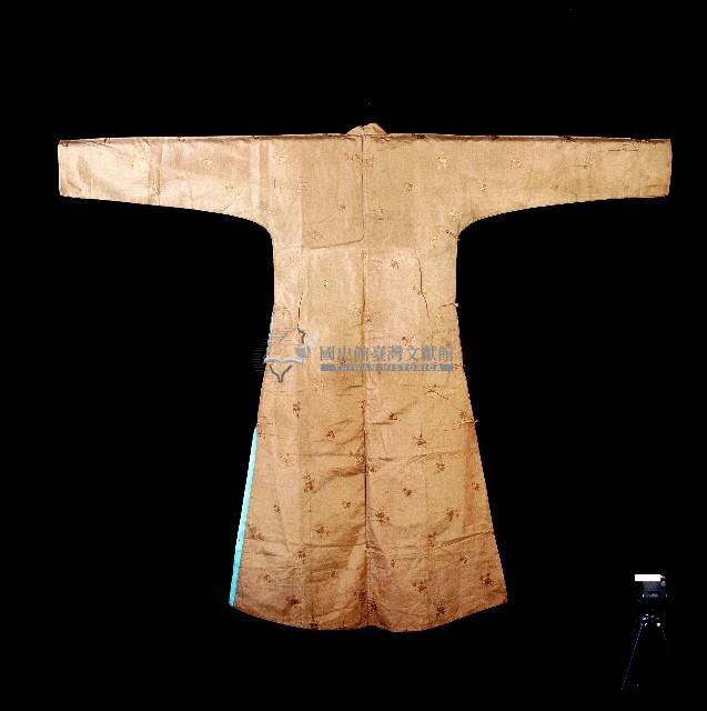 咖啡色緞面長衫藏品圖，第2張