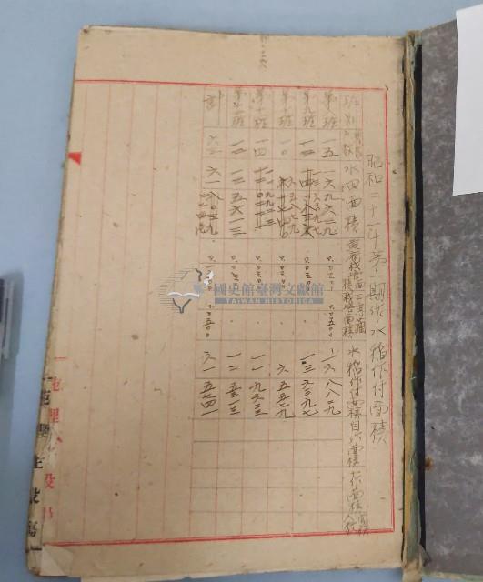 昭和二十年苑裡庄農耕地調查表藏品圖，第2張
