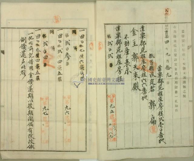 昭和四年郭天來土地抵當權設定金員借用証書藏品圖，第2張