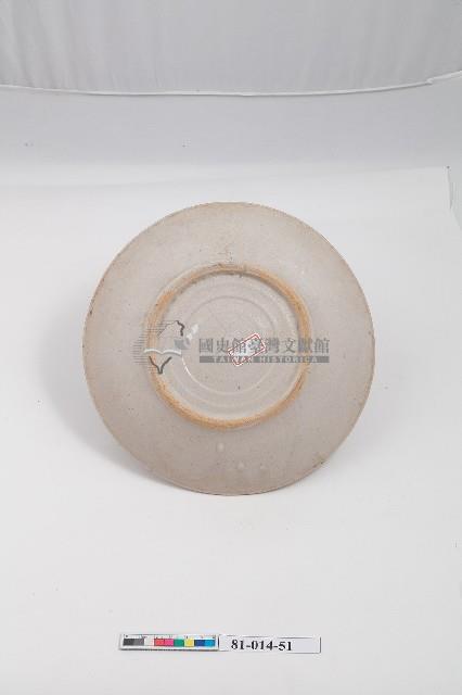 青花陽刻水波鶴紋盤藏品圖，第2張