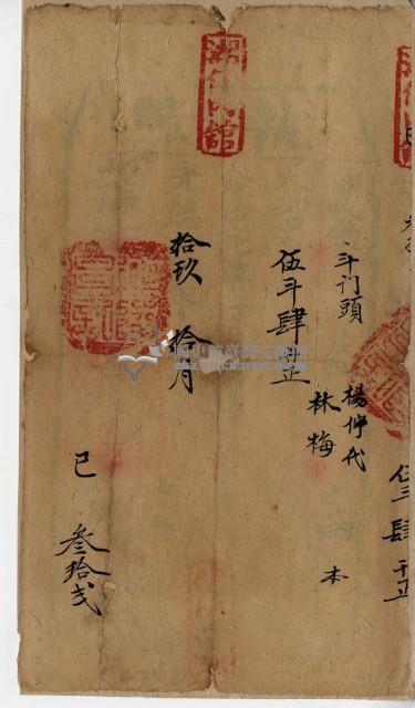 光緒十九年楊佇執照藏品圖，第2張